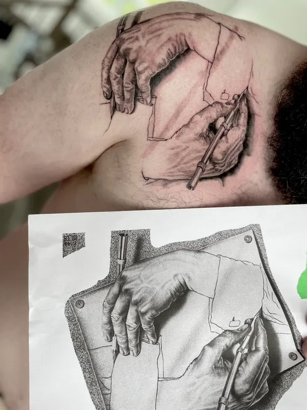 Custom tattoo work by Pat Bisson · 02