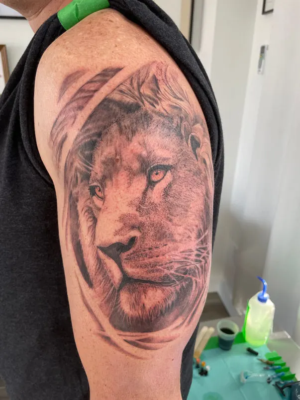 Custom tattoo work by Pat Bisson · 05